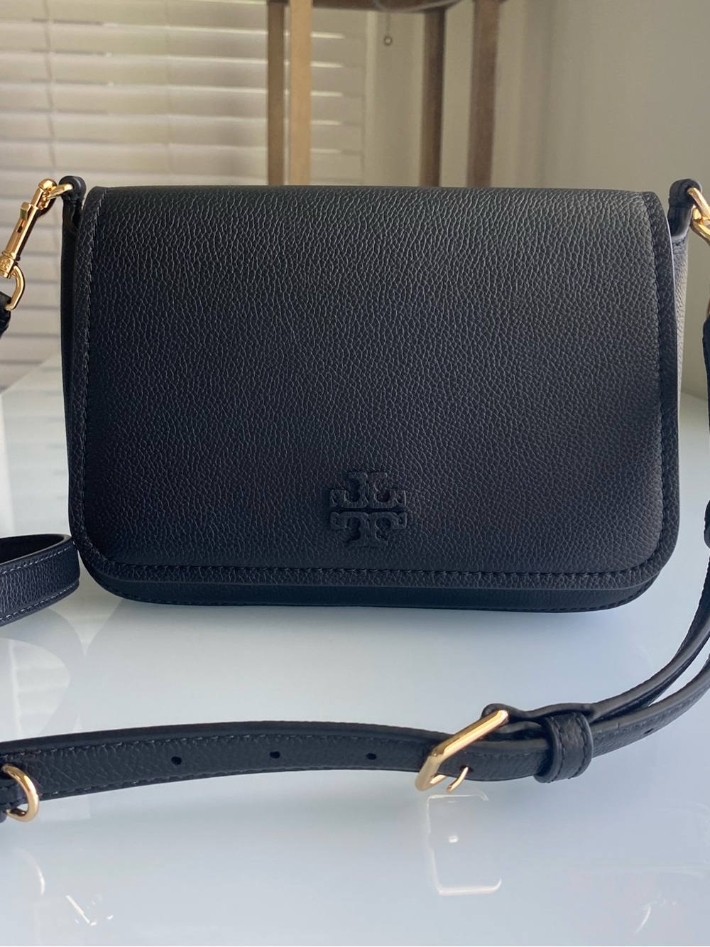 Tory Burch Black Leather Crossbody Bag